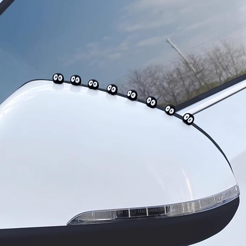 Hifybaty Soot Sprite Car Rearview Mirror - 25 Pcs Cartoon Soot Sprites Accessories for Car Interior Decoration Dashboard Car Ornament Funny Gifts - Image 4